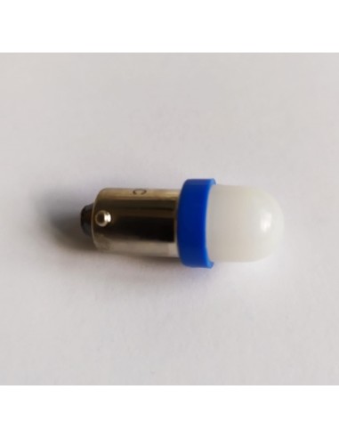 44 Bue/Blu Pinball LED PRO, 5630 2SMD BA9S , milky dome/satinata, AC/DC 6.3V, con dissipatore (NON GHOSTING)